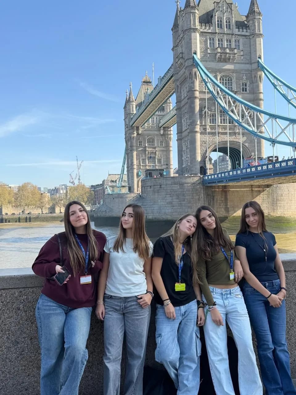 Alumnos de Farmingdale College durante el viaje de estudios a Inglaterra