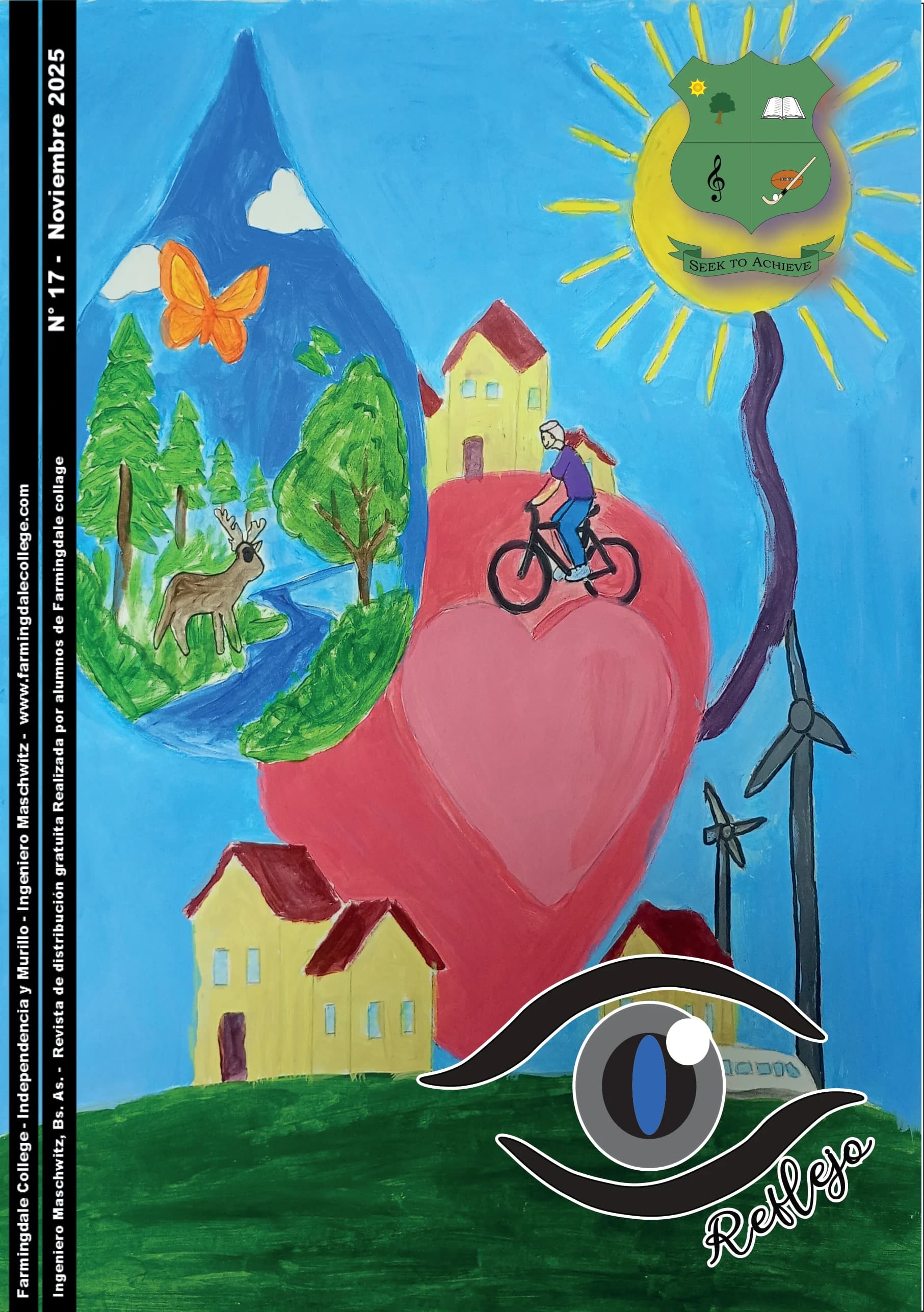 Tapa de la revista Reflejo Nº 17, ilustrada por alumnos